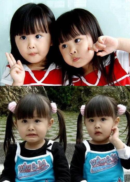 台湾最美双胞胎长大照片,从童颜天使到青春女神